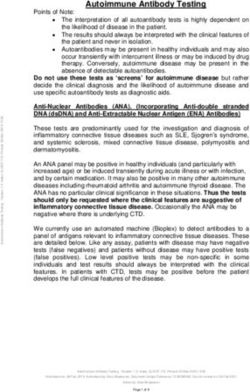 Autoimmune Antibody Testing - St Helier Hospital