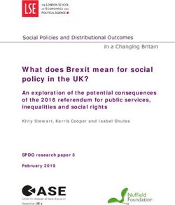 What does Brexit mean for social policy in the UK? - An exploration of the potential consequences of the 2016 referendum for public services ...