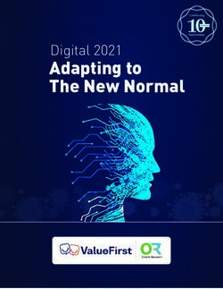 Adapting to The New Normal - Digital 2021 - Octane Research - ValueFirst