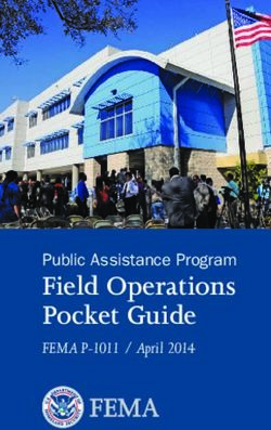 Field Operations Pocket Guide - Public Assistance Program - FEMA