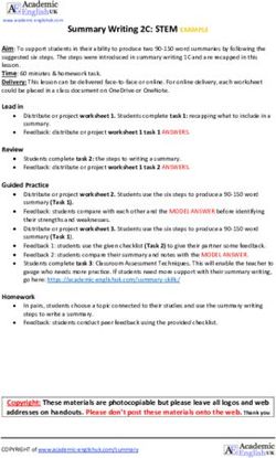 Summary Writing 2C: STEM EXAMPLE - Academic English UK