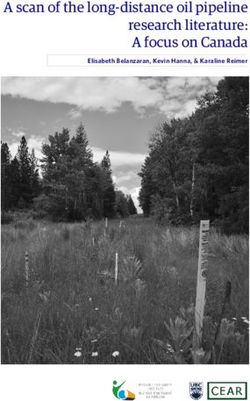 A scan of the long-distance oil pipeline research literature: A focus on Canada - Elisabeth Belanzaran, Kevin Hanna, & Karaline Reimer