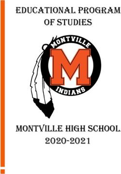 Educational Program of Studies - Montville High School 2020-2021