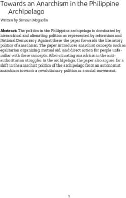 Towards an Anarchism in the Philippine Archipelago - Paradox-A