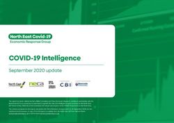 COVID-19 Intelligence - September 2020 update - North East Data Hub