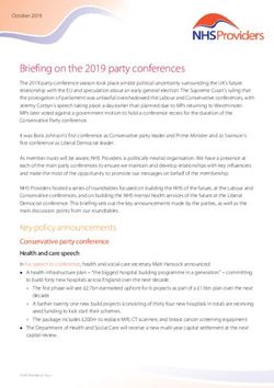 Briefing on the 2019 party conferences - NHS Providers