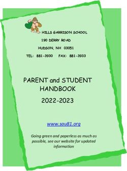 HANDBOOK PARENT and STUDENT 2022-2023 - www.sau81.org - HILLS GARRISON ...