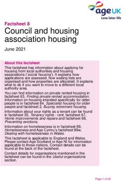 Council and housing association housing - Factsheet 8 - Age UK