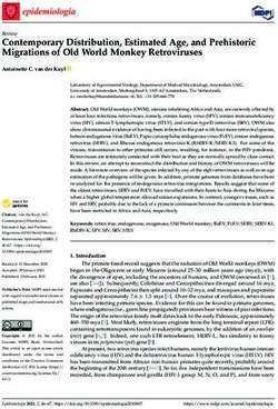 Contemporary Distribution, Estimated Age, and Prehistoric Migrations of Old World Monkey Retroviruses - MDPI