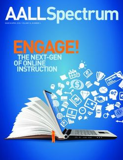 AALLSpectrum ENGAGE! THE NEXT-GEN OF ONLINE INSTRUCTION