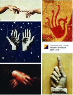 STUDENT HANDBOOK 2017-2018 - Department of Art + Design