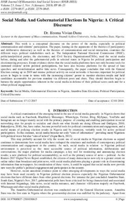 Social Media And Gubernatorial Elections In Nigeria: A Critical Discourse - IOSR Journals