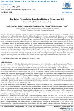 Lip Balm Formulation Based on Balinese Grape seed Oil