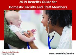 2019 Benefits Guide for Domestic Faculty and Staff Members - www.cmu.eduhr/benefits - Carnegie Mellon University