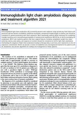 Immunoglobulin light chain amyloidosis diagnosis and treatment algorithm 2021 - Nature