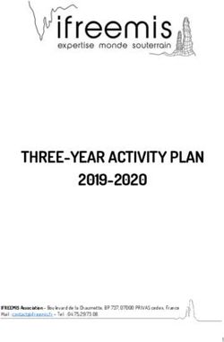 THREE-YEAR ACTIVITY PLAN 2019-2020 - Ifreemis