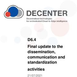 D6.4 Final update to the dissemination, communication and standardization activities 21/07/2021