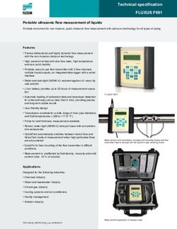 Technical Specification - FLUXUS F601 - Flexim