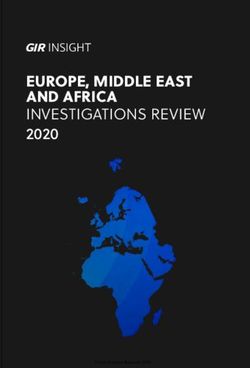 EUROPE, MIDDLE EAST AND AFRICA INVESTIGATIONS REVIEW 2020 - GIR INSIGHT