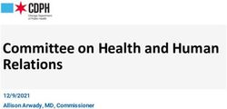 Committee on Health and Human Relations - 12/9/2021 Allison Arwady, MD, Commissioner - City of Chicago