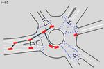 Multi-Vehicle Control in Roundabouts using Decentralized Game-Theoretic Planning