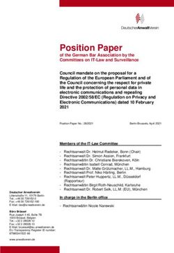 Position Paper - Deutscher Anwaltverein