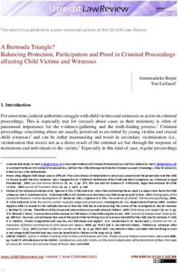 A Bermuda Triangle? Balancing Protection, Participation and Proof in Criminal Proceedings affecting Child Victims and Witnesses