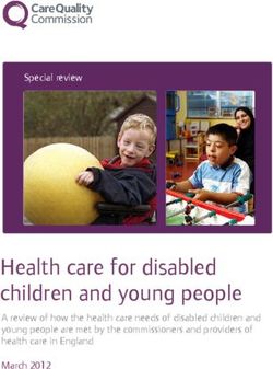 Health care for disabled children and young people - Special review - A review of how the health care needs of disabled children and young people ...