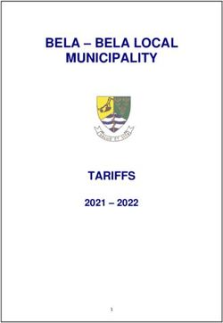 BELA - BELA LOCAL MUNICIPALITY - TARIFFS 2021 2022 - Bela-Bela Municipality