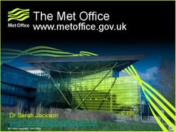 The Met Office www.metoffice.gov.uk - Dr Sarah Jackson