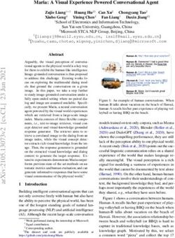 Maria: A Visual Experience Powered Conversational Agent