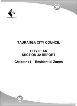 TAURANGA CITY COUNCIL CITY PLAN SECTION 32 REPORT - Chapter 14 - Residential Zones