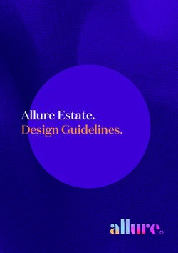 Allure Estate. Design Guidelines.