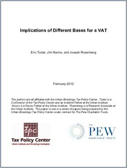 Implications of Different Bases for a VAT - Urban Institute