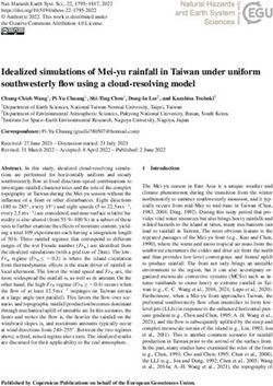 Idealized simulations of Mei-yu rainfall in Taiwan under uniform southwesterly flow using a cloud-resolving model - NHESS