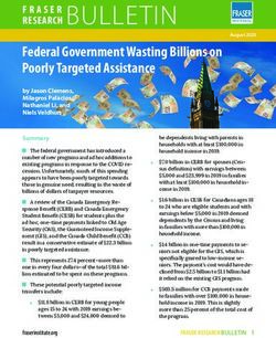 RESEARCH BULLETIN Federal Government Wasting Billions on Poorly Targeted Assistance