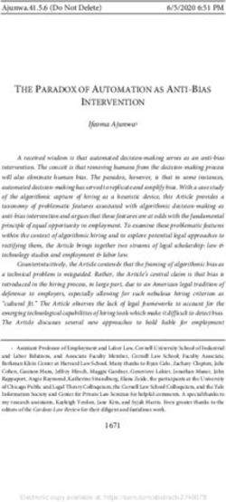 THE PARADOX OF AUTOMATION AS ANTI-BIAS INTERVENTION