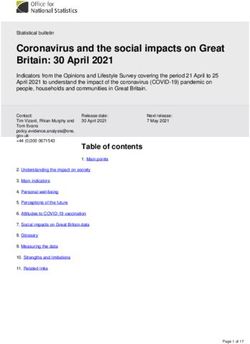 Coronavirus and the social impacts on Great Britain: 30 April 2021 - Office for ...