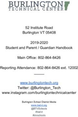 52 Institute Road Burlington VT 05408 2019-2020 Student and Parent / Guardian Handbook Main Office: 802-864-8426 Reporting Attendance: ...