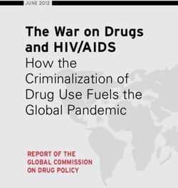 The War on Drugs and HIV/AIDS - How the Criminalization of Drug Use Fuels the Global Pandemic