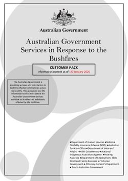 Australian Government Services in Response to the Bushfires