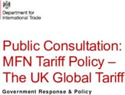 Public Consultation: MFN Tariff Policy - The UK Global Tariff - Government Response & Policy - Gov.uk