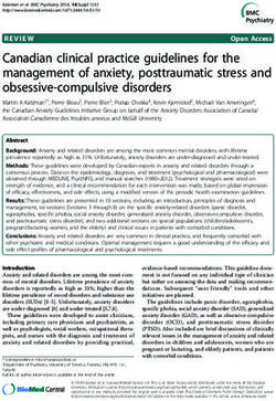 Canadian clinical practice guidelines for the management of anxiety, posttraumatic stress and obsessive-compulsive disorders