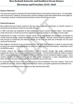 New Zealand Antarctic and Southern Ocean Science Directions and Priorities 2010-2020