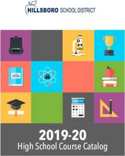 2019-20 High School Course Catalog - Hillsboro School District