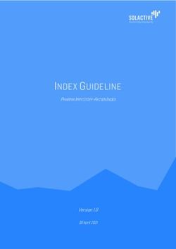 INDEX GUIDELINE - Version 1.0 - PHARMA IMPFSTOFF-AKTIEN INDEX - 30 April 2021 - Solactive