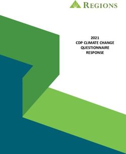 CDP CLIMATE CHANGE QUESTIONNAIRE RESPONSE 2021