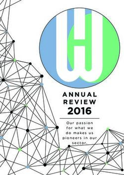 2016 Our passion for what we do makes us pioneers in our - Wits Health Consortium