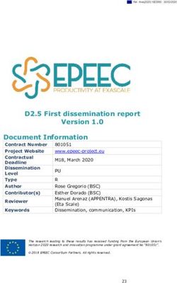 D2.5 First dissemination report Version 1.0