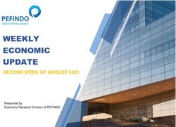 WEEKLY ECONOMIC UPDATE - SECOND WEEK OF AUGUST 2021 Presented by Economic Research Division of PEFINDO